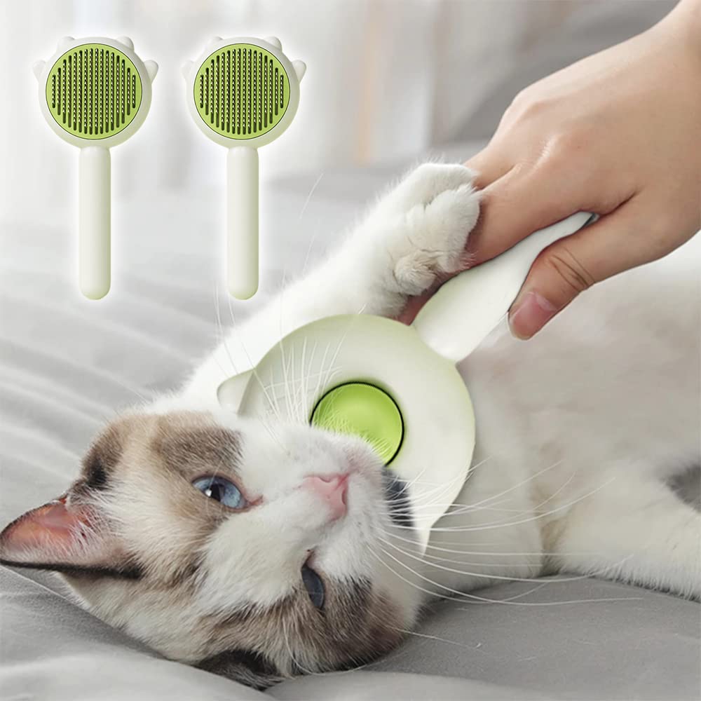 Pet Hair Removal &amp; Massage Brush for Cats and Dogs
